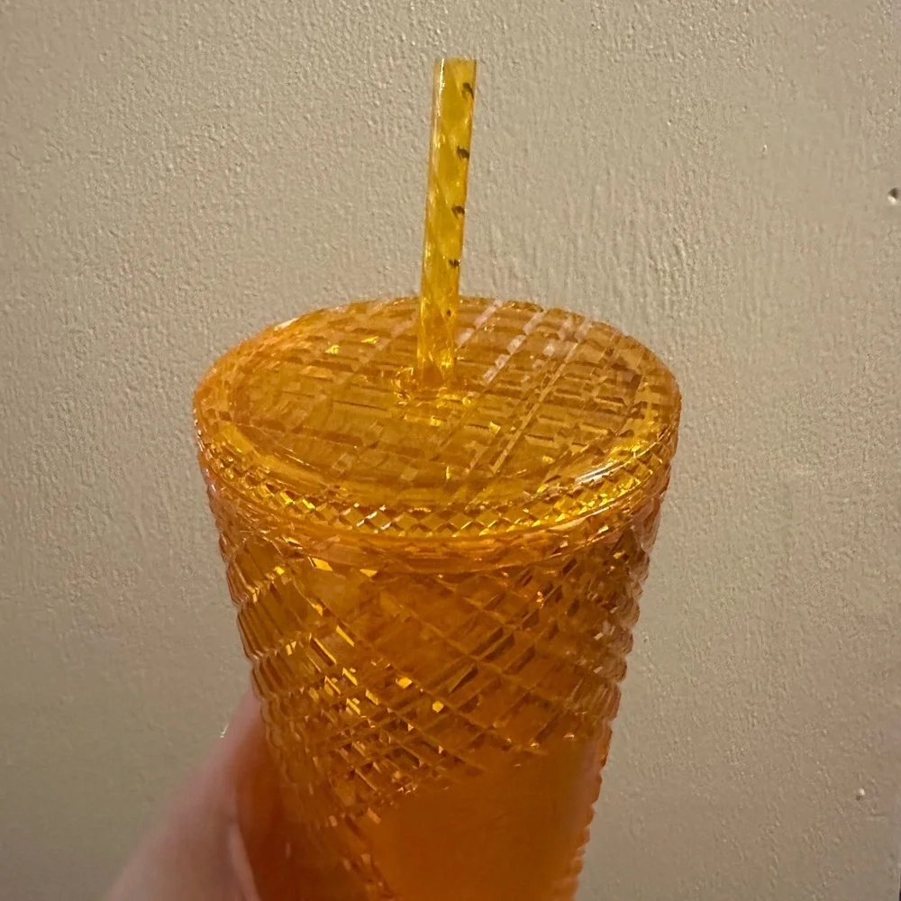 Starbucks Yellow Textured Tumbler